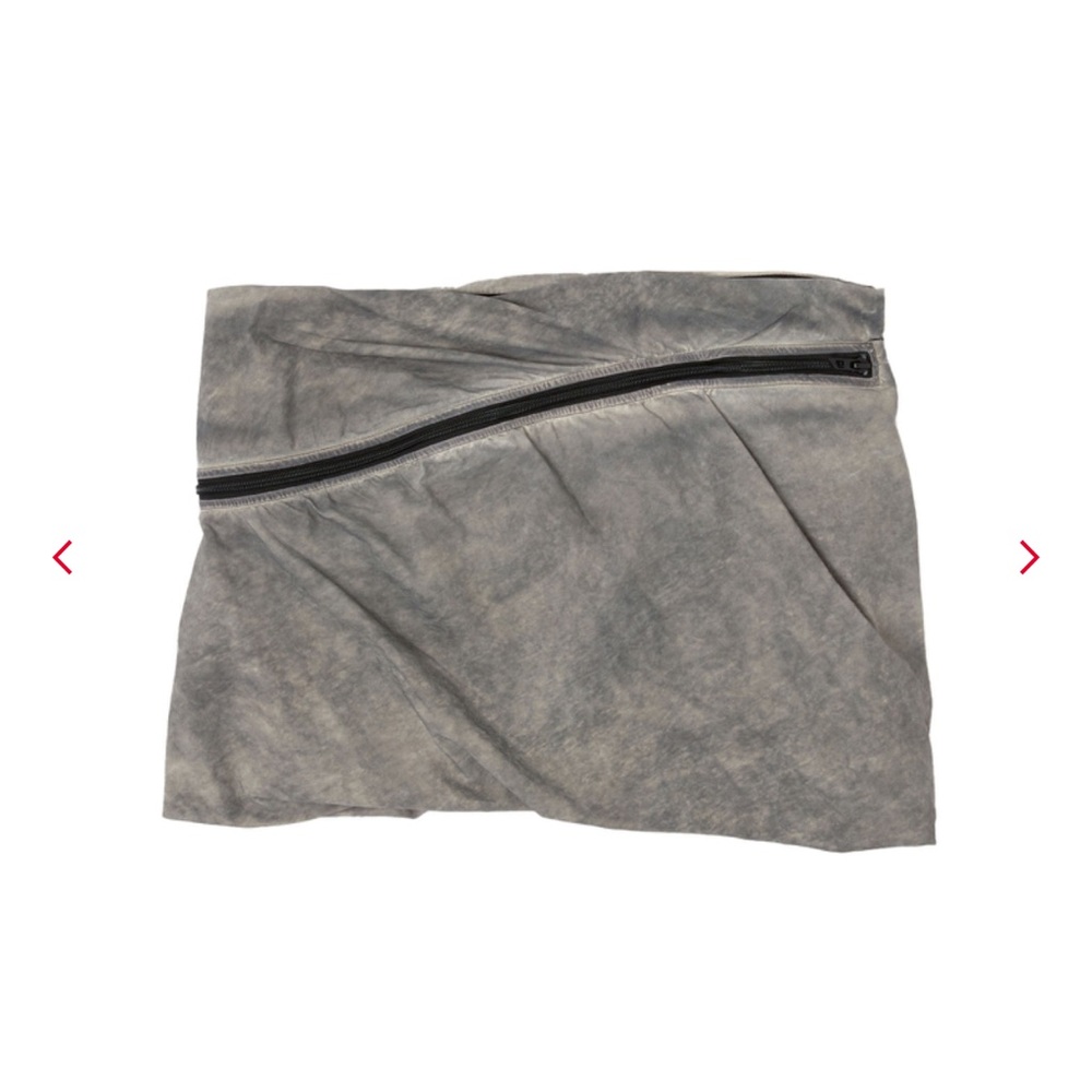 Gray Zippered Women's Skirt